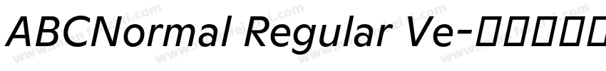 ABCNormal Regular Ve字体转换